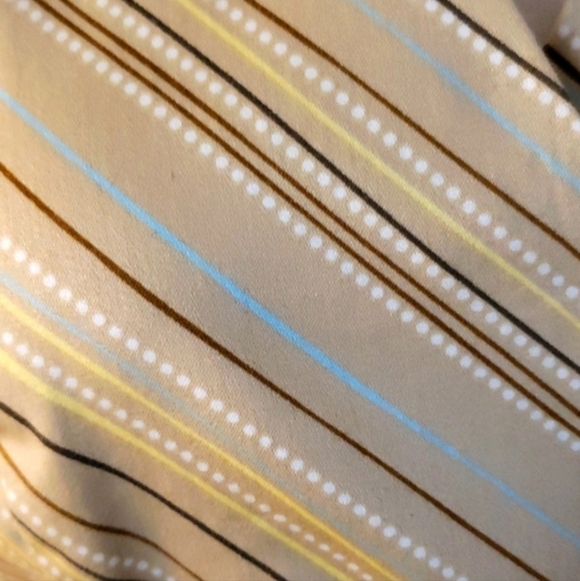 2 SHIFT DRESSES LINED BURGUNDY & OTHER IS CREAM BROWN TURQUOISE V NECKS SIDE ZIP - Picture 11 of 13